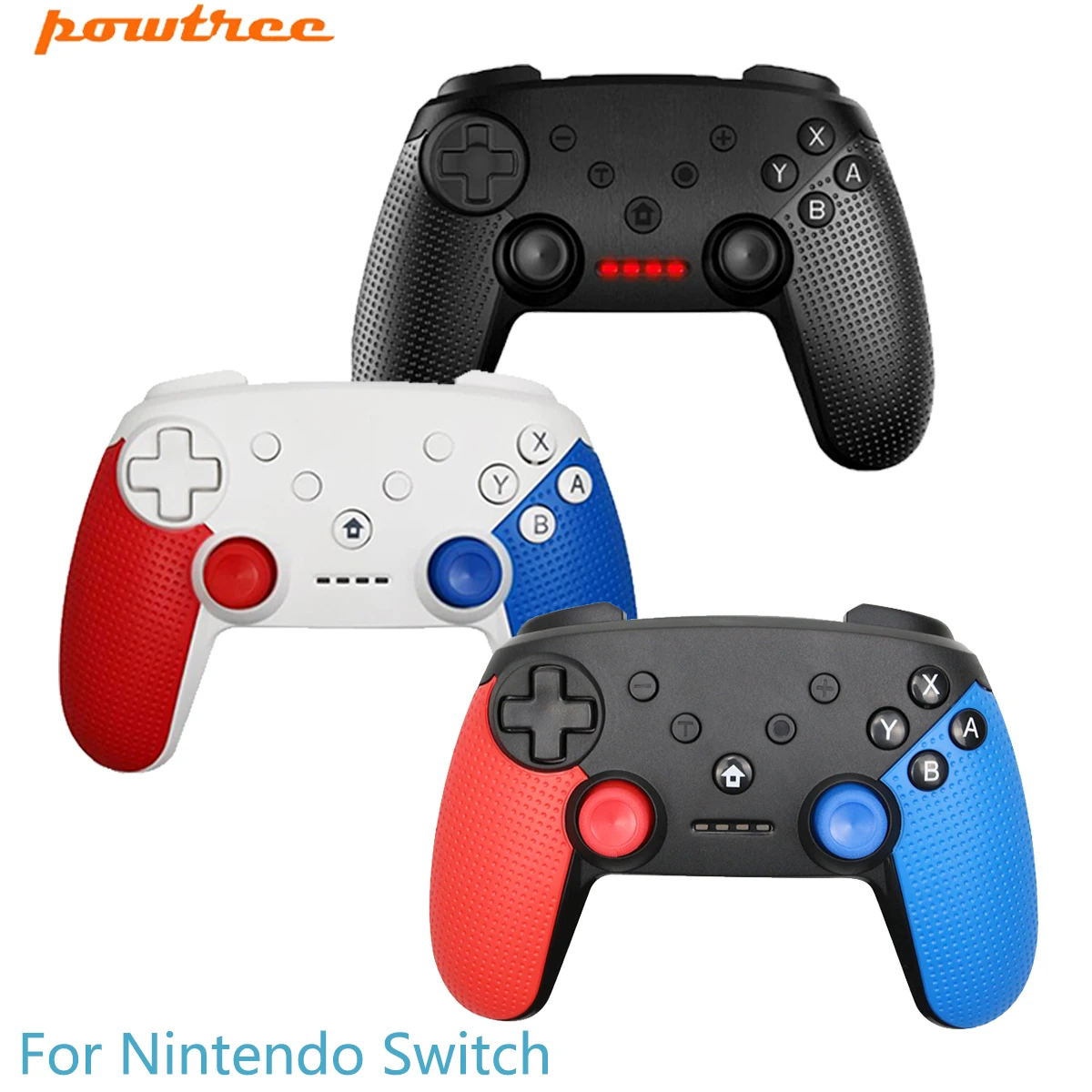 Игровой контроллер Powtree джойстик для консоли Nintendo Switch NS Pro Bluetooth геймпад джойпад