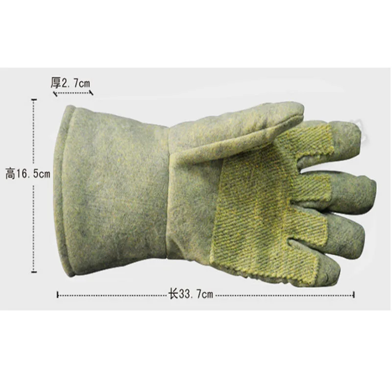 500 градусов теплоизоляционные перчатки, устойчивые к высокой температуре устойчивые перчатки к жаркому огнестойкому противопожарному
