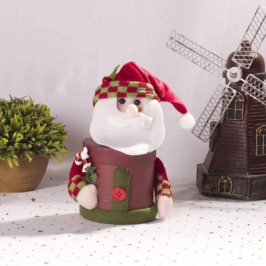 Christmas Decorations Candy Jar Novel Creative Santa Snowman Gift Box Candy Box Christmas Eve Apple Box