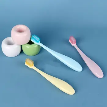 

3Pcs/Set Sweet Candy Color Children Toothbrush Non-Slip Fatty Handle Small Head Soft Bristle Kids Training Tooth Brush Oral Care