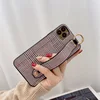 Vintage England Grid PU Leather Phone Case for Samsung S20 FE S8 S9 S10 Lite Note 8 9 10 20 Ultra Plus Wrist Strap Cover ► Photo 2/6