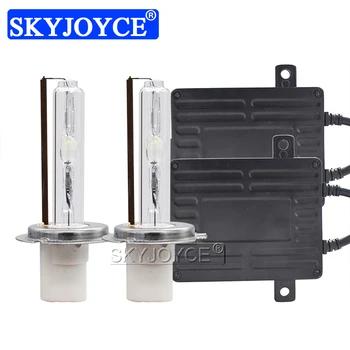 

SKYJOYCE 100W Car Headlight Kit Xenon 12V 24V HID Ballast Kit For Truck Boat 100W D2H H1 H3 H11 HB3 HB4 H7 Auto Headlamp Bulbs
