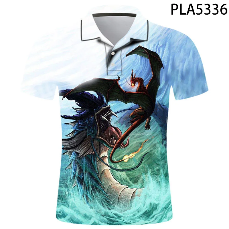 Мультфильм Аниме Hombre Camisa De серии Polo модные просторные рубашки уличная Homme на