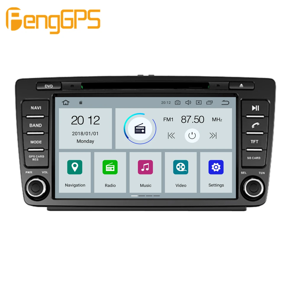 Clearance Android 9.0 4+64GB DVD player Built-in DSP Car multimedia Radio For Volkswagen VW Skoda Octavia Golf 5 6 touran GPS Navigation 5
