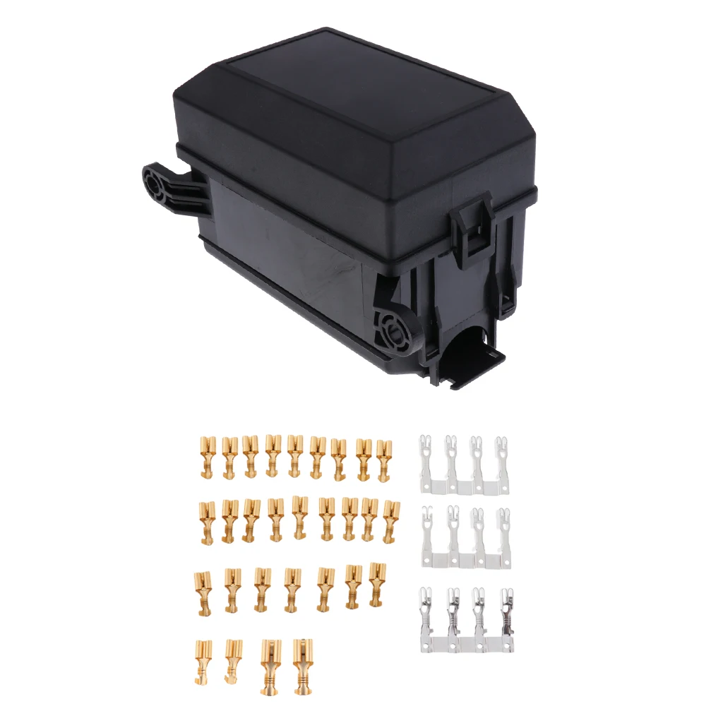 Car Auto 6-Way Blade Fuse Holder Relay Socket Distribution Block