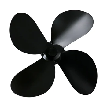 

Replacement Stove Fan Blade Wood Burner Portable Low Noise Multicolored Durable Aluminum Alloy Easy Install Modern Heat Powered