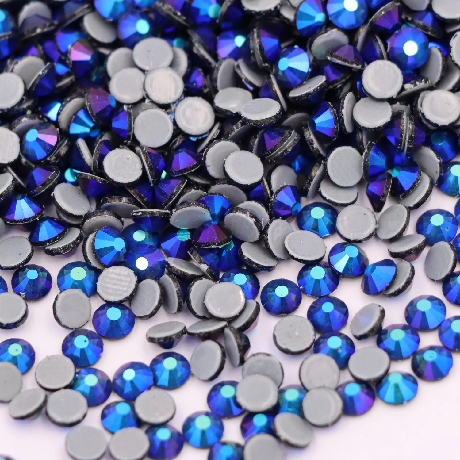 High Quality Montana Flat Back HotFix Rhinestones Glass Hot Fix Crystals  Rhinestones For Clothing Bag Shoes Nail Art Crystal