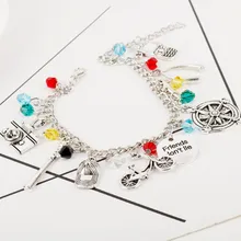 Дизайн для женщин необычная история топор лента велосипед мульти браслет комбинации металлические аксессуары рождественские украшения подарок Нежный