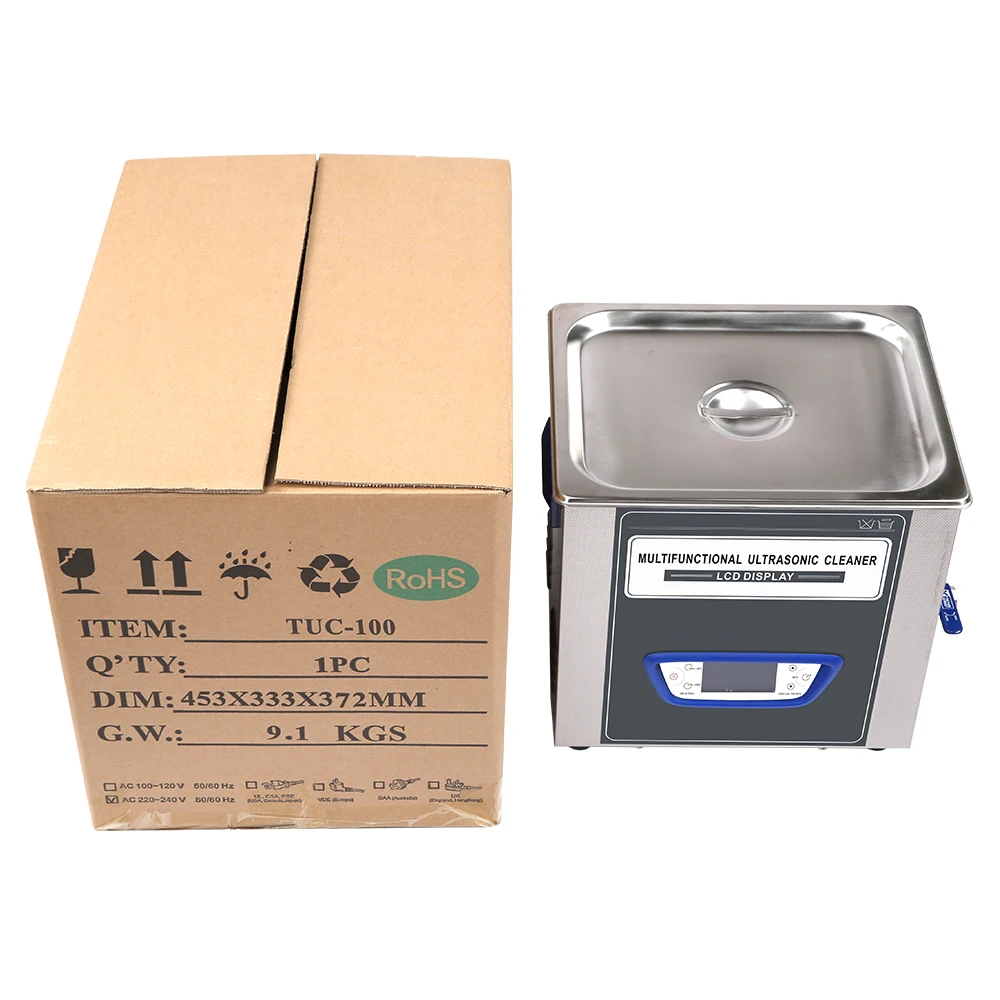 Jeken 10L TUC 100 Ультра звуковой очиститель высокое качество многофункциональный