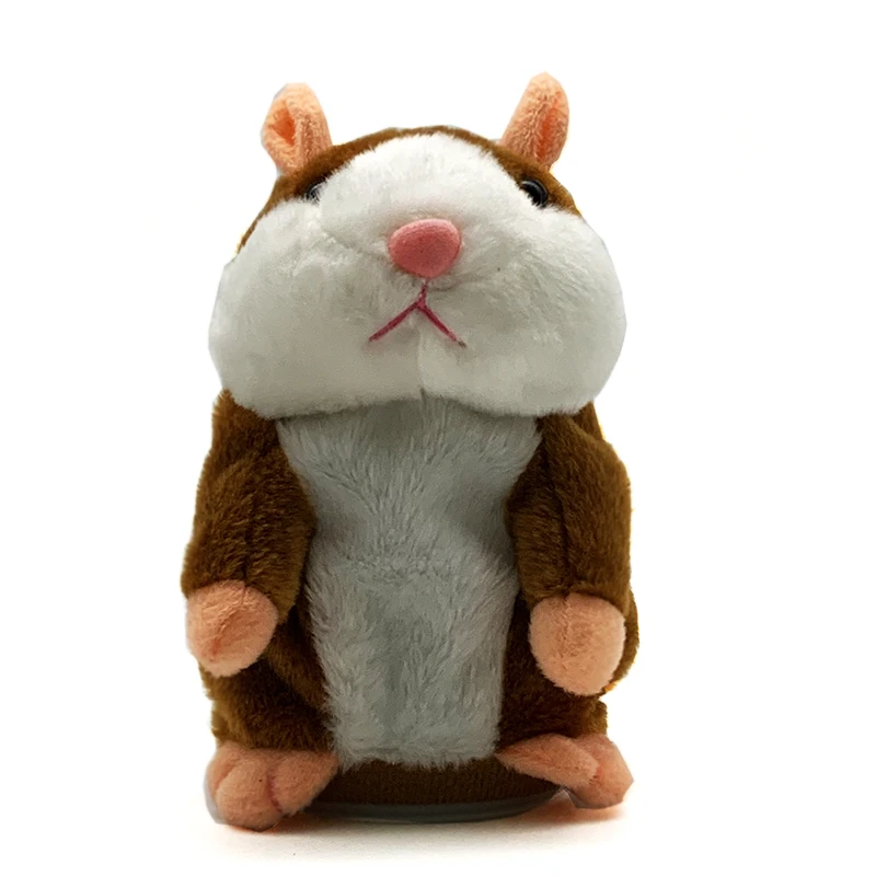 

15cm Talking Hamster Mouse Pet Plush Toy Hot Cute Speak Talking Sound Record Hamster Educational Toy for Children Gifts
