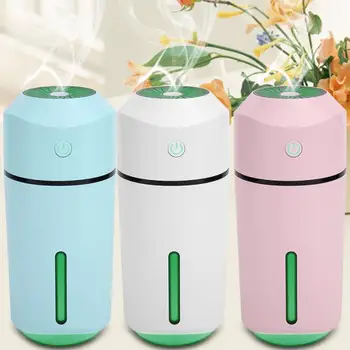

320ml Ultrasonic Air Humidifier Clear Mini Color Light USB Essential Oil Diffuser Car Purifier Aroma Diffusor Anion Mist Maker
