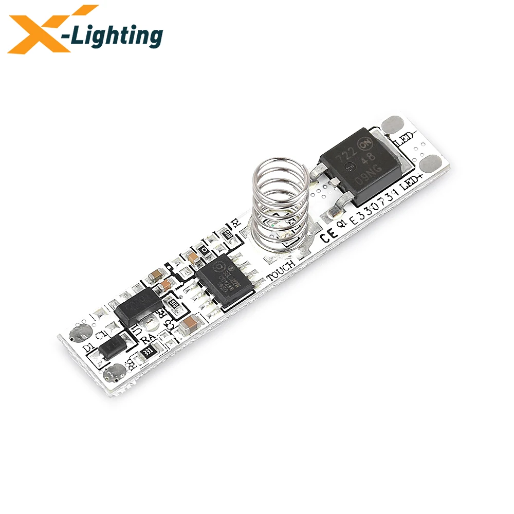 

Aluminum Profile LED Touch Dimmer Switch 12-24V On Off Controller For DIY Strip Light