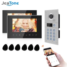 Jeatone – système de visiophone 7 pouces avec détection de mouvement, enregistrement, Vision nocturne 960p, caméra pour sonnette à domicile