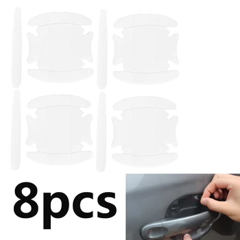 

8PCS Car Door Handle Sticker Anti-Scratch Car Door Bowl Protector Films Paint Protective Film Door Handle Stickers Film