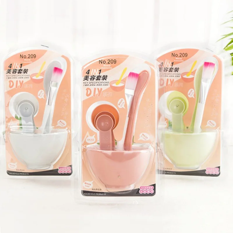 HOT 4 In 1 DIY Mask Bowl With Stick Brush Measuring Spoon Stirring Cosmetic Mixer Face Care Makeup Tool Maquillaje MKXJ HOT 4 In 1 DIY Mask Bowl With Stick Brush Measuring Spoon Stirring Cosmetic Mixer Face Care Makeup Tool Maquillaje MKXJ