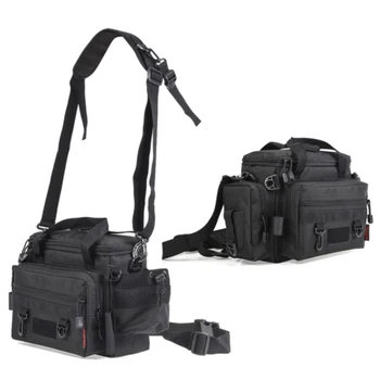 

Insulated Waterproof Oxford Cloth Portable Fishing Bag Lightweight Practical Lure Wear Resistant Large Capacity Single Shoulder