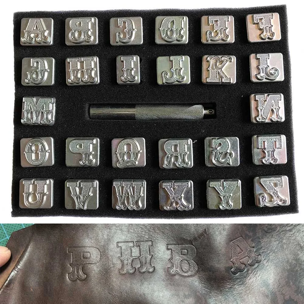 

Carving Leather Art Alphabet Set Letters Stamp Handmade Durable Metal DIY Tool TT-best
