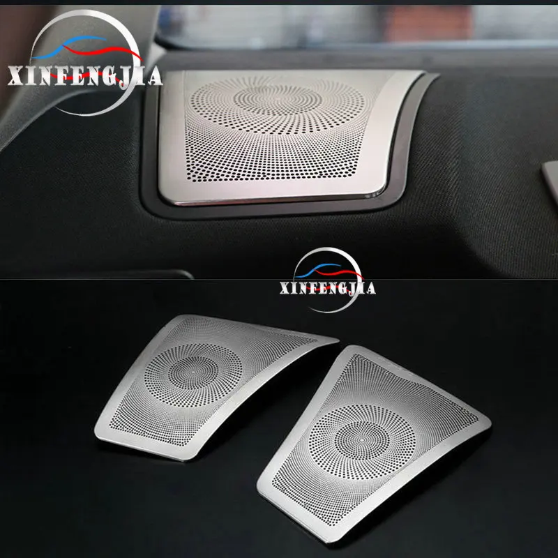

For BMW 5 Series F10 11-16 & 7 Series F01 F02 10-15 2PCS Steel Rear Speaker Panel Cover Trim