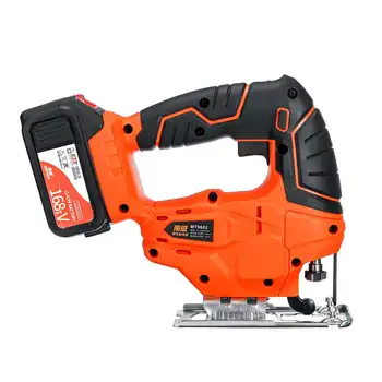 Buy 20000mAh Electric Cordless Jig Saw Variable Speed Power Tools Metal Woodworking Electrical Saw Cutting Metal Wood Aluminum