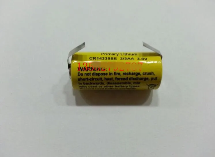 5 шт. CR14335SE 2/3AA 3V литиевая батарея plc с припоем средства ухода за кожей стоп