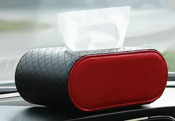

Car Armrest Storage Leather Tissue Case Box Container Towel Napkin Papers Bag Holder Box Case