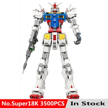 

1:60 3500Pcs 60CM Super Robot Mecha Classic Model With Fixed bracket Building Block Bricks Toys For Children Kids Christmas Gift