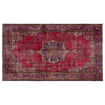 

Handmade Natural Vintage Turkish Area Rug 157x265 Cm-5'2''X8'8''