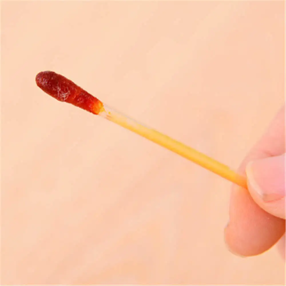 50PCSLot Cotton Swab Medical Alcohol Disposable Emergency Cotton Stick Iodine Swab Disinfected Swab for Children Adults Baby (11)