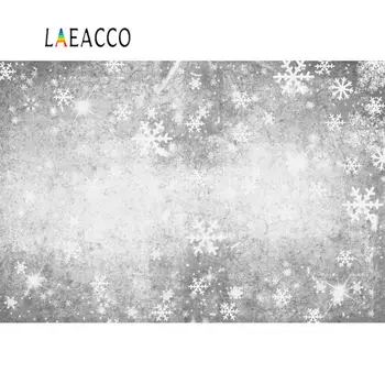 

Photo Backgrounds Gray Cement Wall Winter Snow Snowflake Shiny Star Party Love Baby Photography Backdrop Photocall Photo Studio