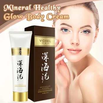 

Mineral Healthy Glow Body Cream Volcanic Mud Mask Fast Skin Whitening Cream Deep Clean Skin Moisturizing Exfoliating 150ml
