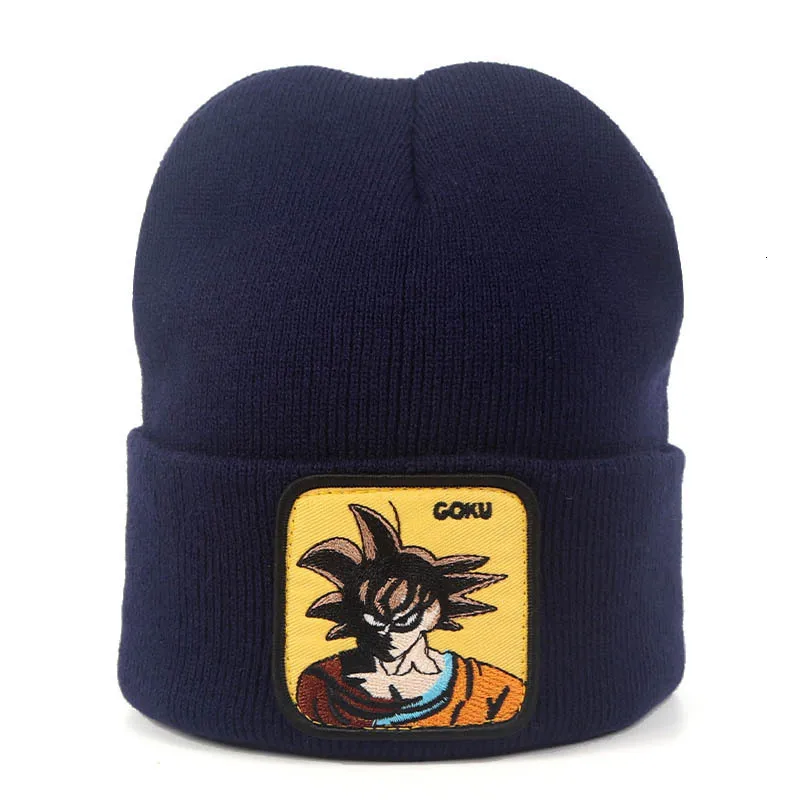 Dragon Ball Z MAJIN BUU Beanie, высококачественные хлопковые повседневные шапочки для мужчин и женщин, теплая вязаная зимняя шапка, модная однотонная шапка унисекс