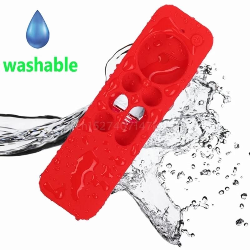 Silicone Remote Controller Protective Case Compatible for Apple TV 4K Shockproof Anti-slip Soft Case Cover