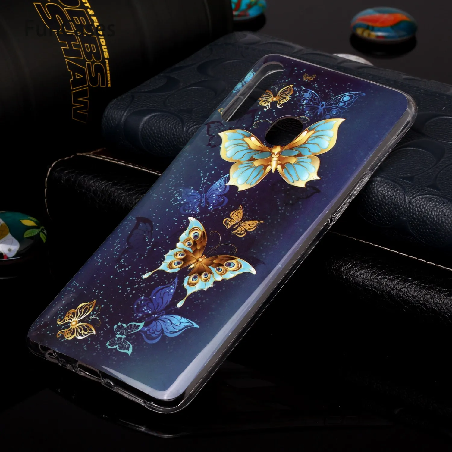 A20S Smart Phone Cover Per Coque Samsung A20S Caso Datura Flowers Custodia In Tpu Luminoso Telofon Sfor Samsung Galaxy Cover A20S