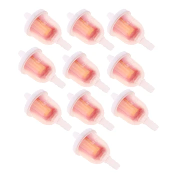

10 Pieces Universal Petrol Inline Fuel Filter Motorbike Part Fit 1/4 Inch 6mm Fuel Pipes