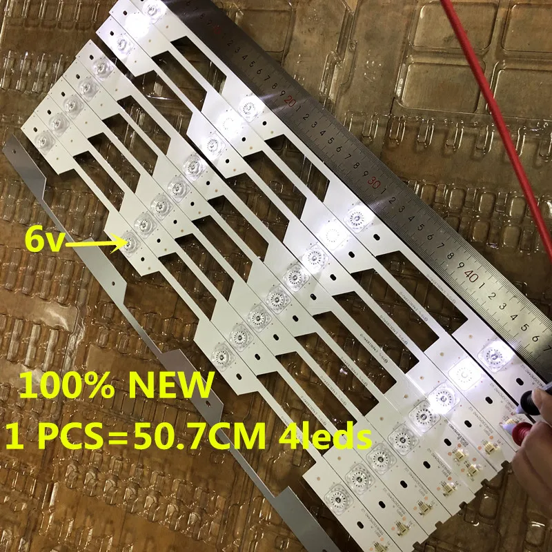 9 PCS/Lot 100% new 100% test good quality For TCL L55P1-UD L55P1S-CF 4C-LB5504-HR3 HR4 55HR330M04A2 V0 50.7cm  Single bead 6V