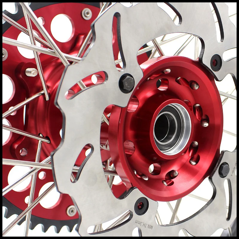 Колесный обод для мотоцикла Honda CRF 250R 2 15 2004 450R 2013 2002 2012 мм красная звездочка дисков