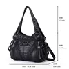 Angelkiss Brand Classic Women Washed PU Handbag Roomy Tote Soft Handfeel Enough Pockets Adjustable Big-Size Friendly Long Strap ► Photo 2/6