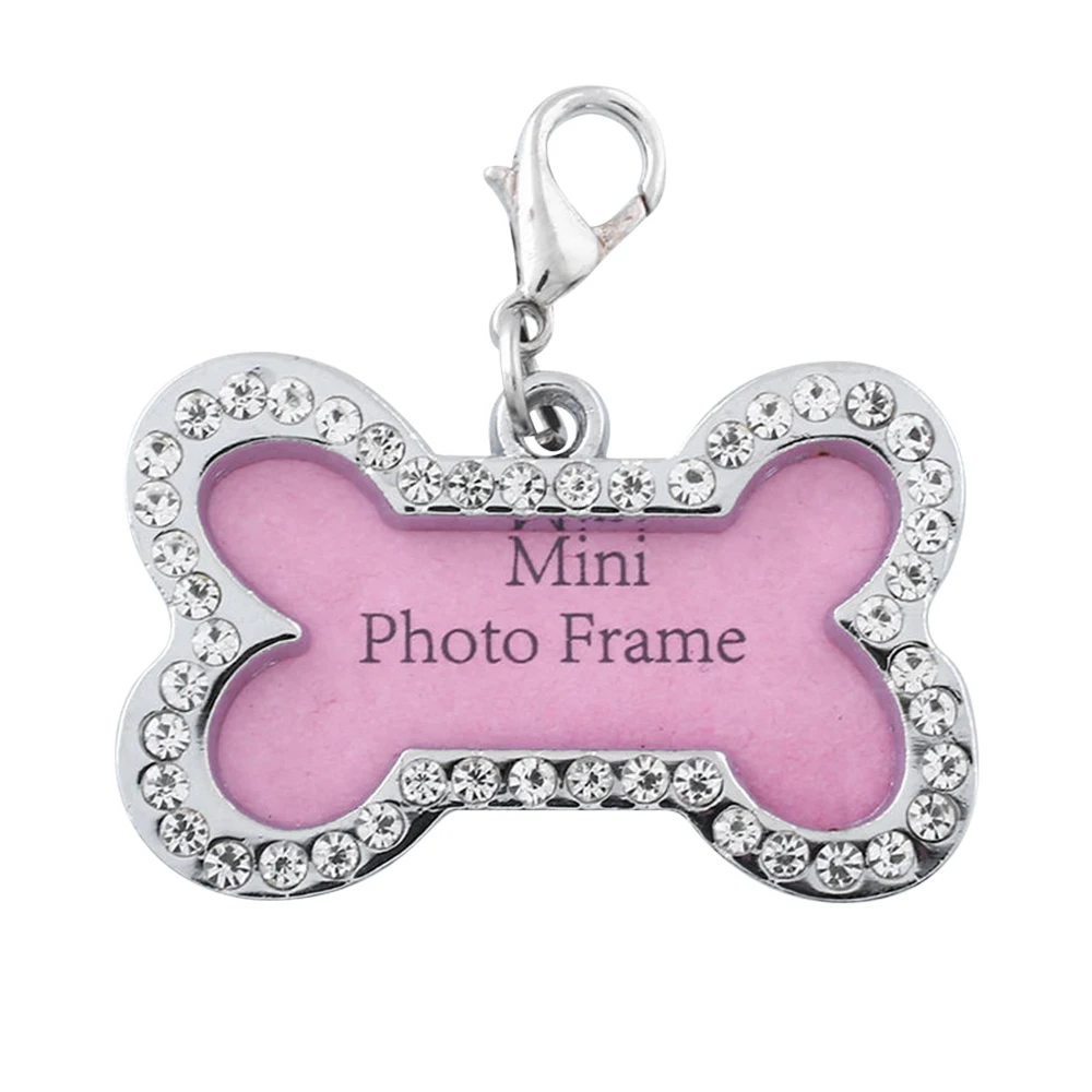 Durable Bone Shape Pets ID Name Tag Address Pendant Dog Puppy Collar Anti-Lost Card Habitat Decor Dog Tag Habitat Décor