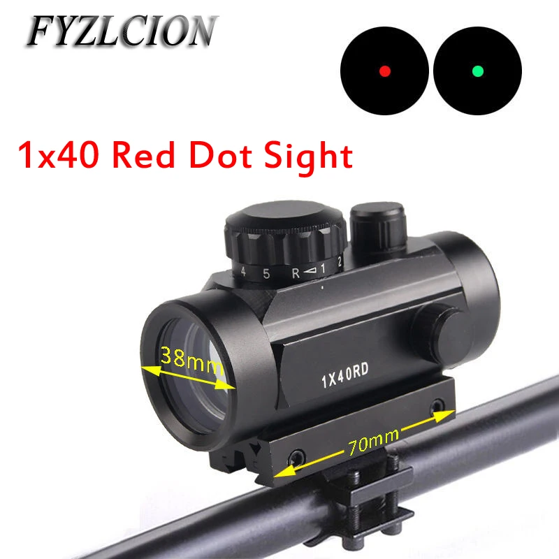 

Holographic Sight 1x40 Red Dot Sight Scope Airsoft Red Green Dot Sight Scope Hunting Scope 11mm 20mm Rail Mount Collimator Sight