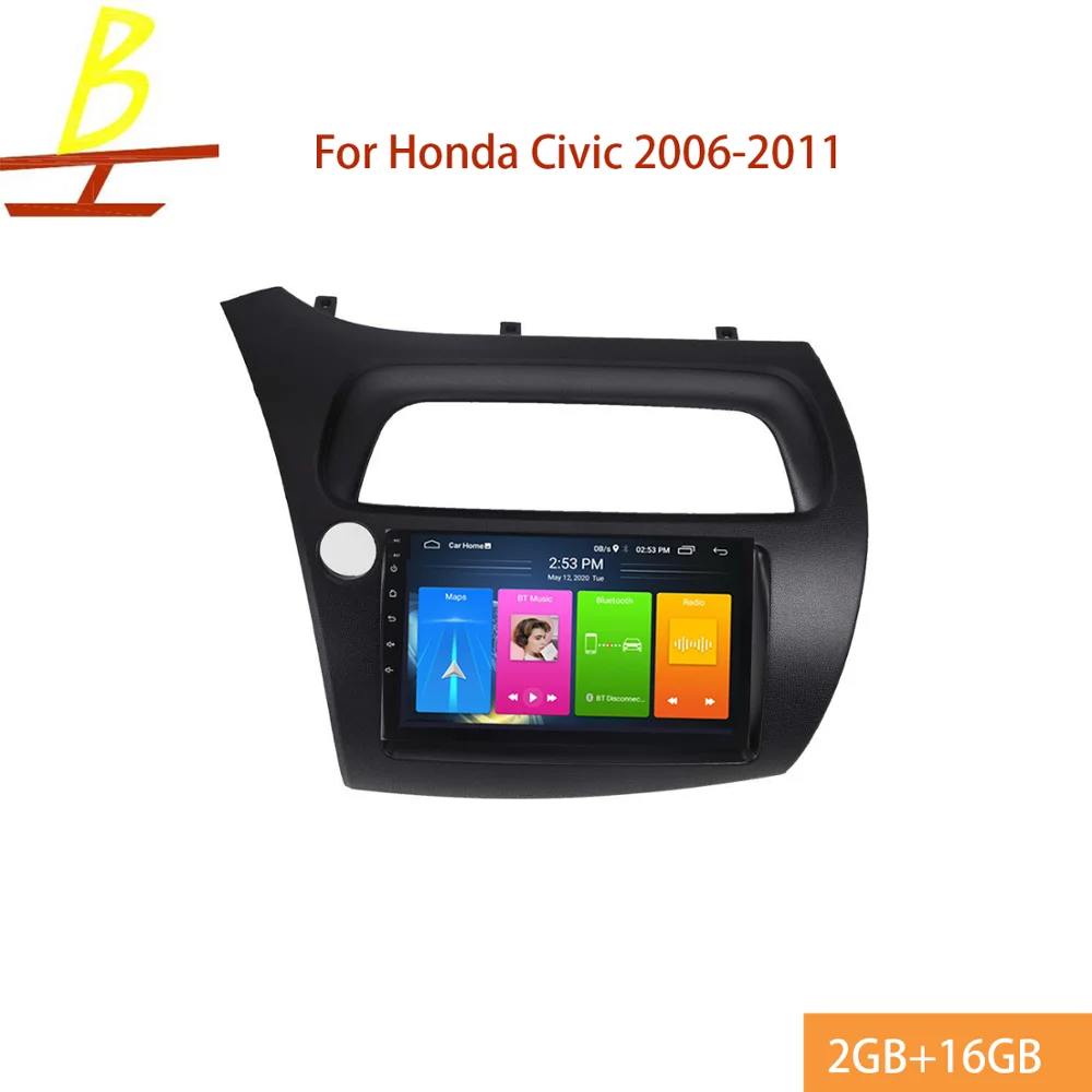 Android 9 0 автомобильное радио для Honda civic хэтчбек левый 2006-2011 Навигация GPS