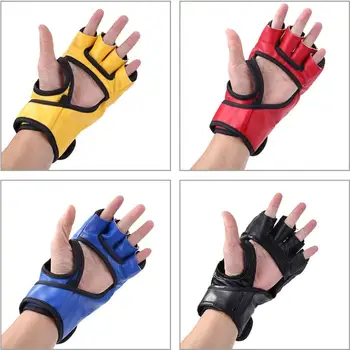 

Hot Sale Fight Boxing Gloves Classic Delicate Half Finger Fight Boxing Gloves Sanda Karate Sandbag Protector for Kick Boxing