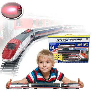 

123 Harmony Train Toy Electric Rail Car Model High-Speed Rail Train Track Light And Sound