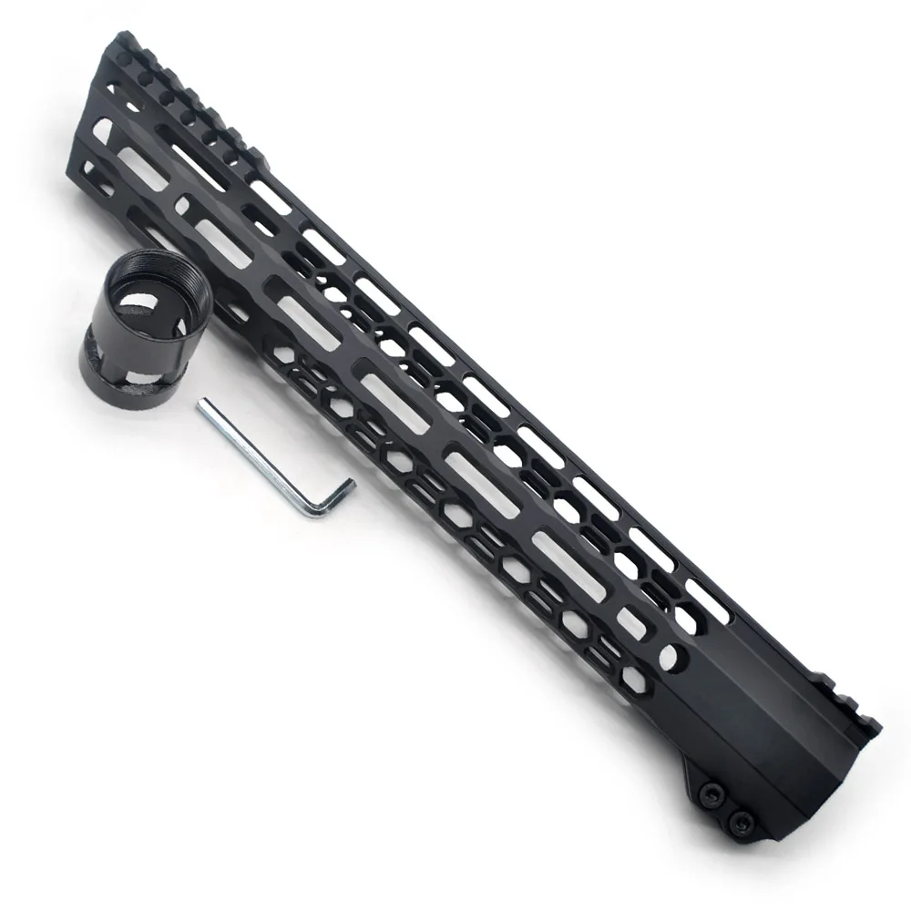 Aplus черный Anodized_13.5 ''дюймовый M-lok зажимной стиль Handguard рельсовый прицел крепление системы. 223/5. 56/AR-15 Сверхлегкий