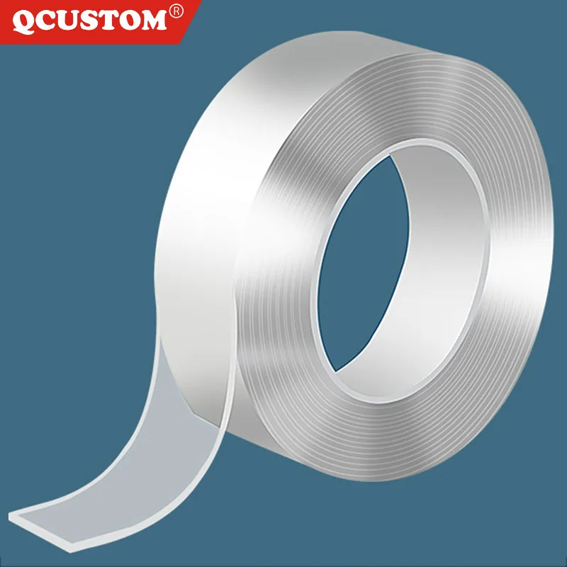 

Reuse No-Trace Double- Sided Waterproof Magic Nano Tape Sticker Adhesive-Tape Removable Glue Clear Transparent Washable 1/2/3/5M