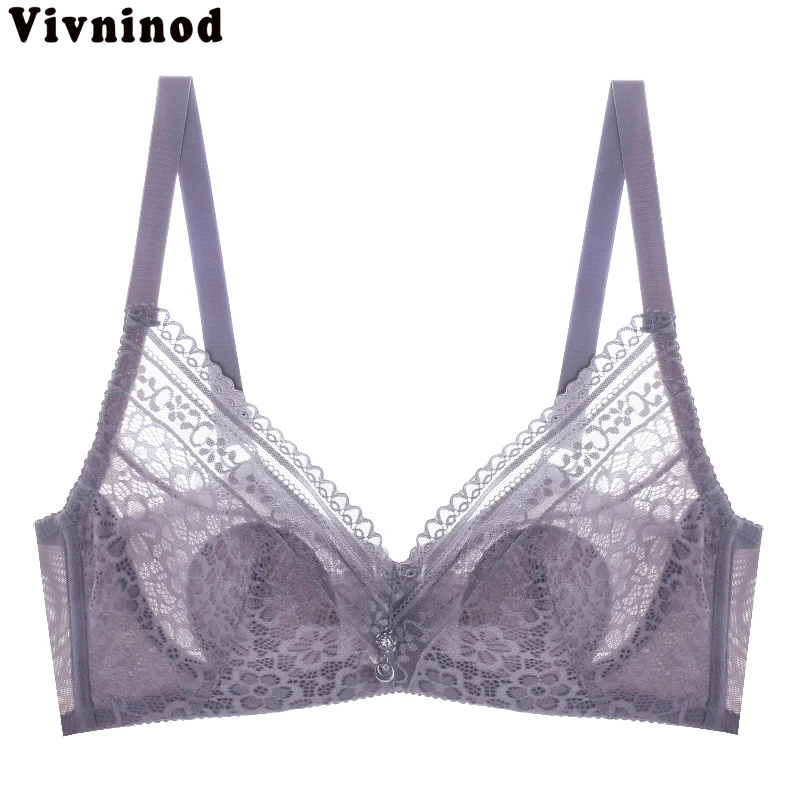 

Sexy Lingerie Lace Push Up Bra Transparent Big Size Bralette Plus Size Wireless Ultrathin Brassiere New Bras For Women Underwear