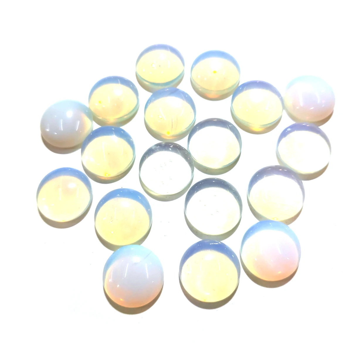 

Wholesale Lots of Bulk 20PCS Natural Stones Opal Jade Stone Cabochon No Hole Beads Pendants for Jewelry Making Scattered Beads