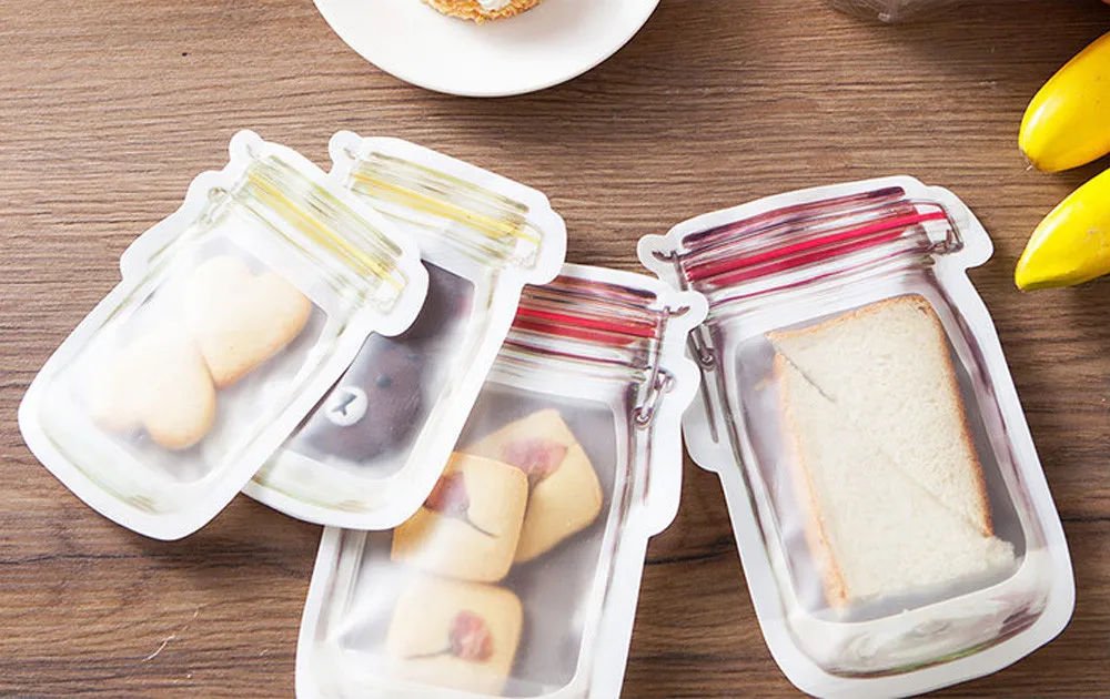 Сохранение замораживание продуктов холодильника хранения многоразовая сумка для банок свежие продукты многоразовый мешок для сэндвича молнии нулевой отходов пчелиный воск обертывание