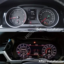 Digital Dashboard Panel Virtuelle Instrument Cluster CockPit LCD Tacho für Volkswagen VW Golf 7 R Golf7 MK7 GTi 2012 ~ 2020