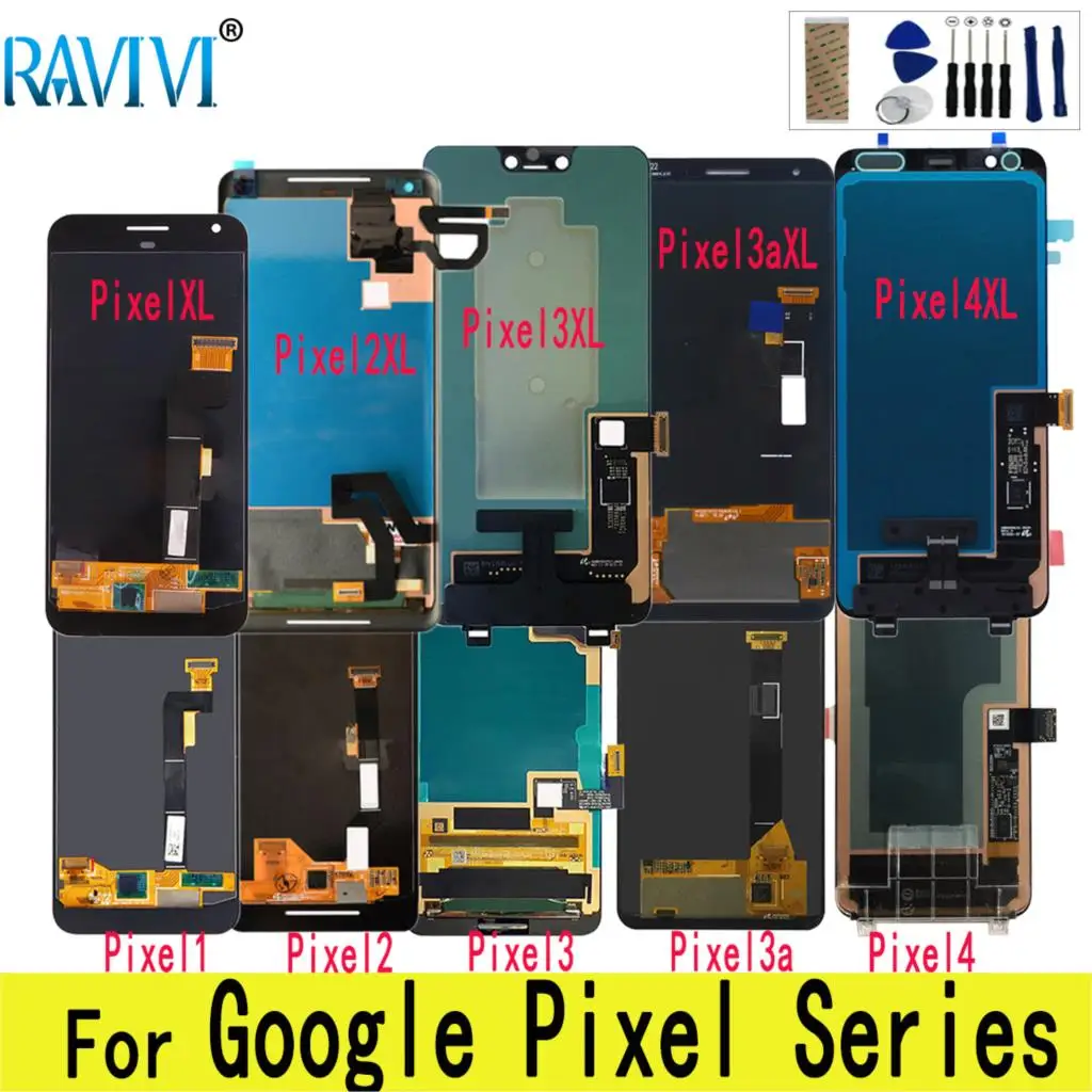 AMOLED для Google Pixel 2 3 3A 4 XL ЖК дисплей кодирующий преобразователь сенсорного экрана в
