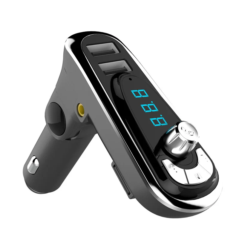Bluetooth автомобильный комплект громкой связи fm-передатчик модулятор Автомобильный аудио mp3-плеер с детектором напряжения двойной USB Автомобильное зарядное устройство XM-129